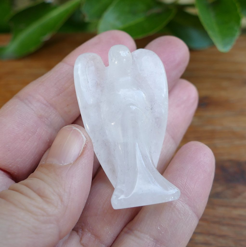 clear quartz crystal angel