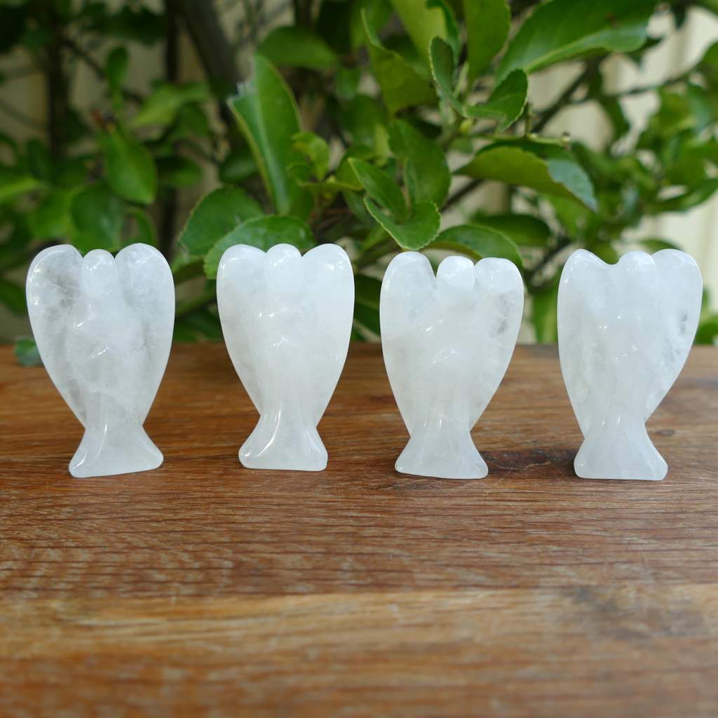 clear quartz crystal angel