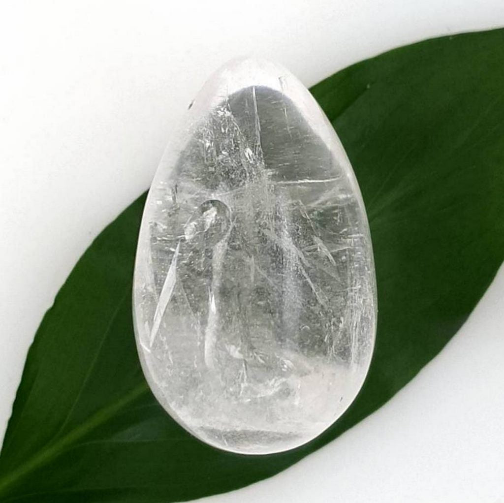 clear quartz crystal egg