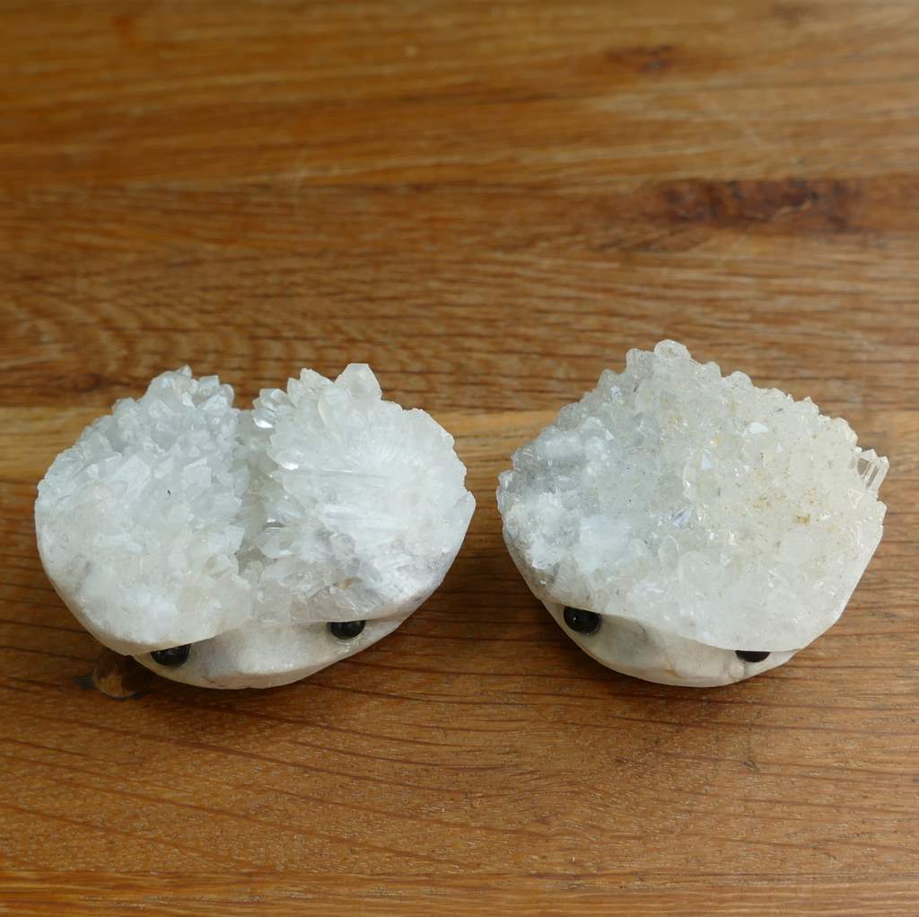 clear quartz cluster hedgehog