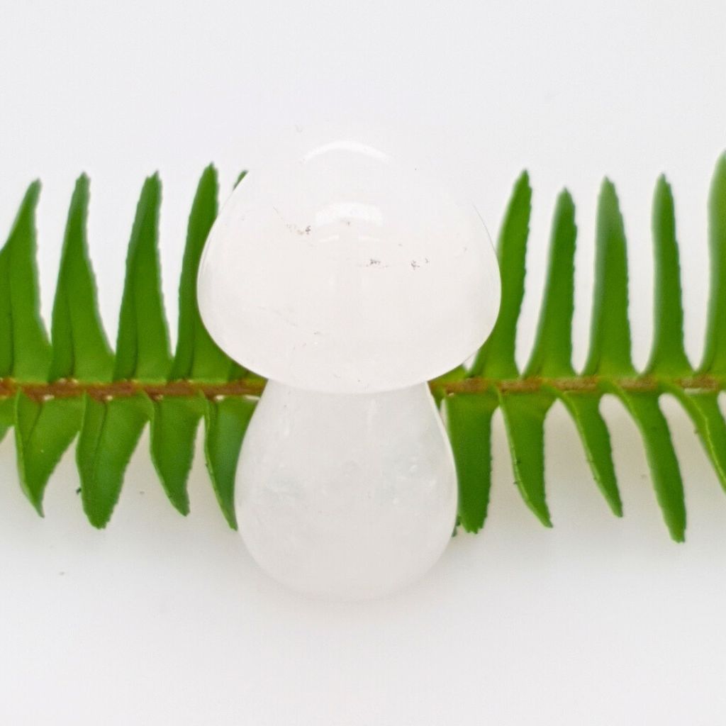 clear quartz crystal mushrooms