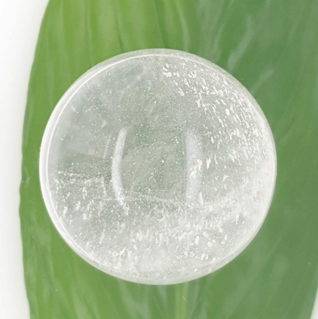 clear quartz crystal sphere