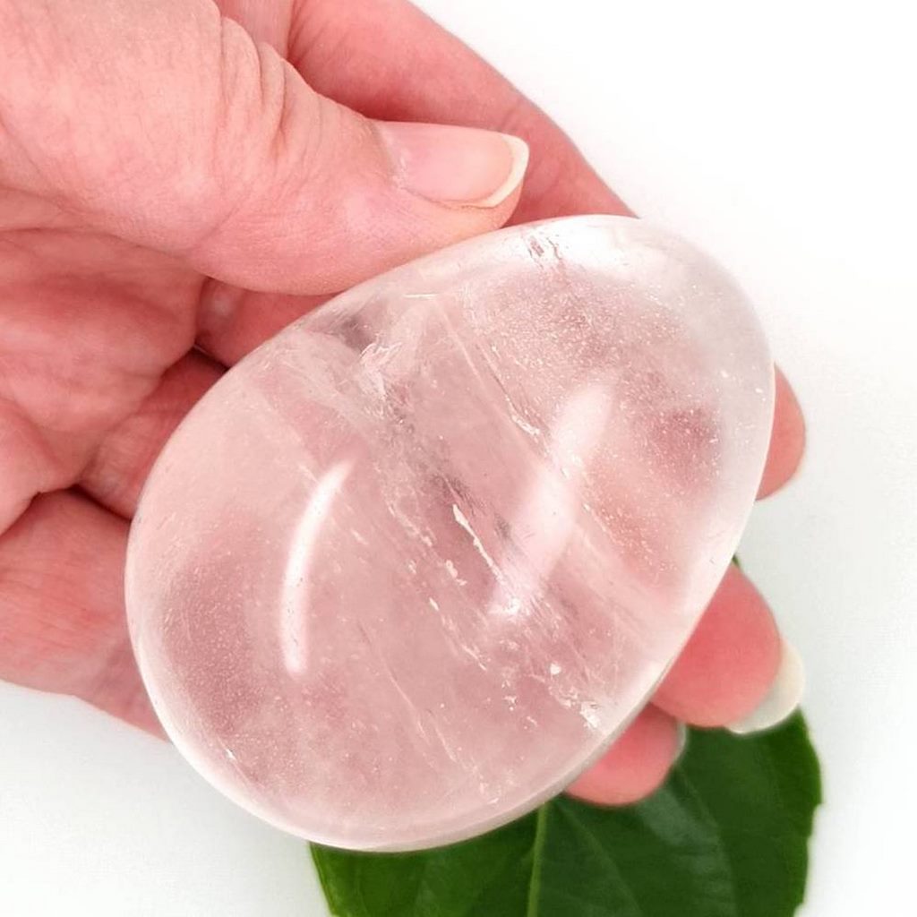 Crystal Egg Clear Quartz Polished Natural Gemstone Powerful Healing Reiki Meditation Massage