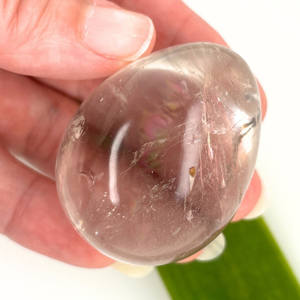 clear quartz crystal egg