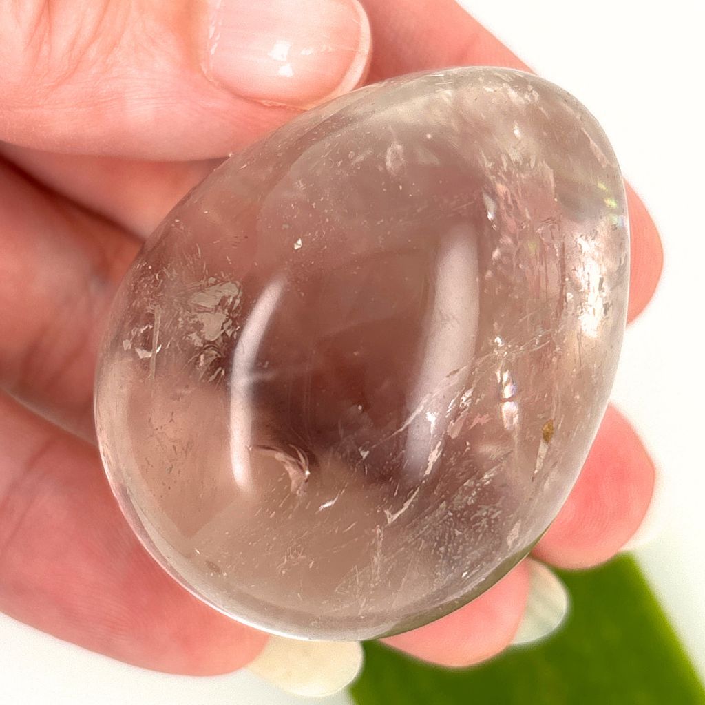 clear quartz crystal egg