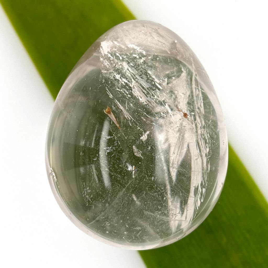 clear quartz crystal egg