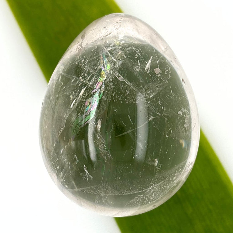 clear quartz crystal egg