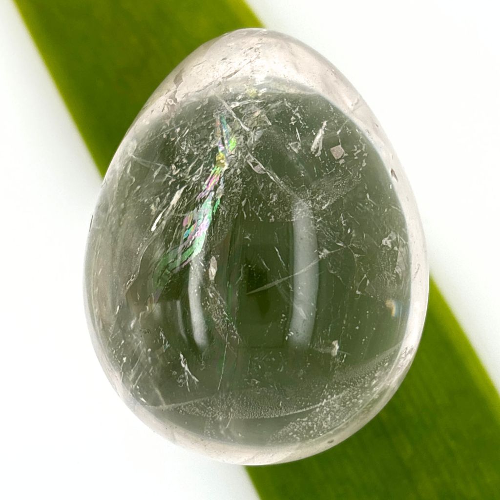 clear quartz crystal egg