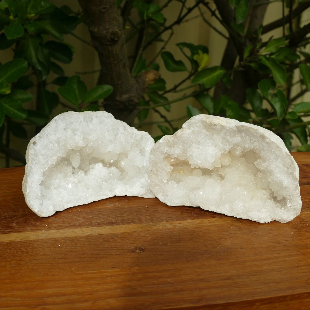 clear quartz geode
