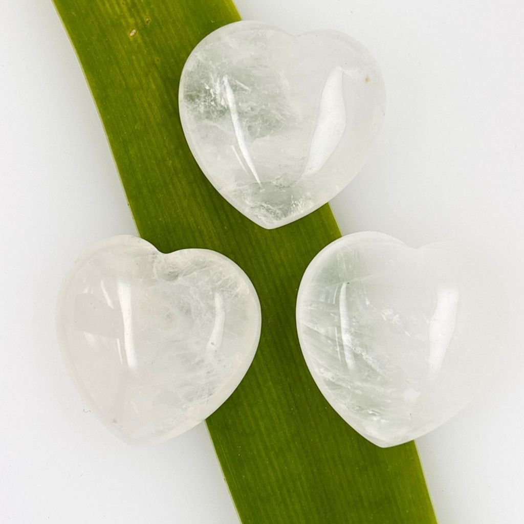 Clear Quartz Crystal Heart Unique Gift Idea