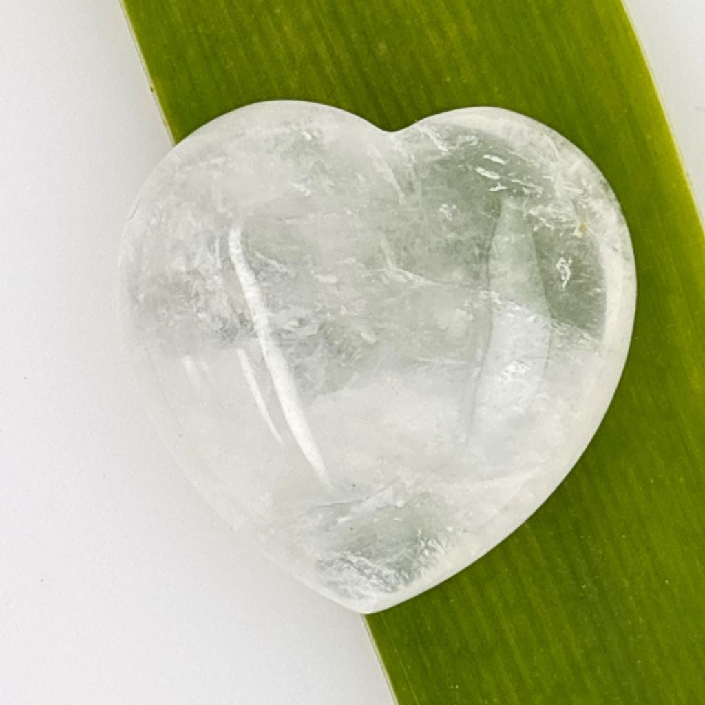 Clear Quartz Crystal Heart Unique Gift Idea
