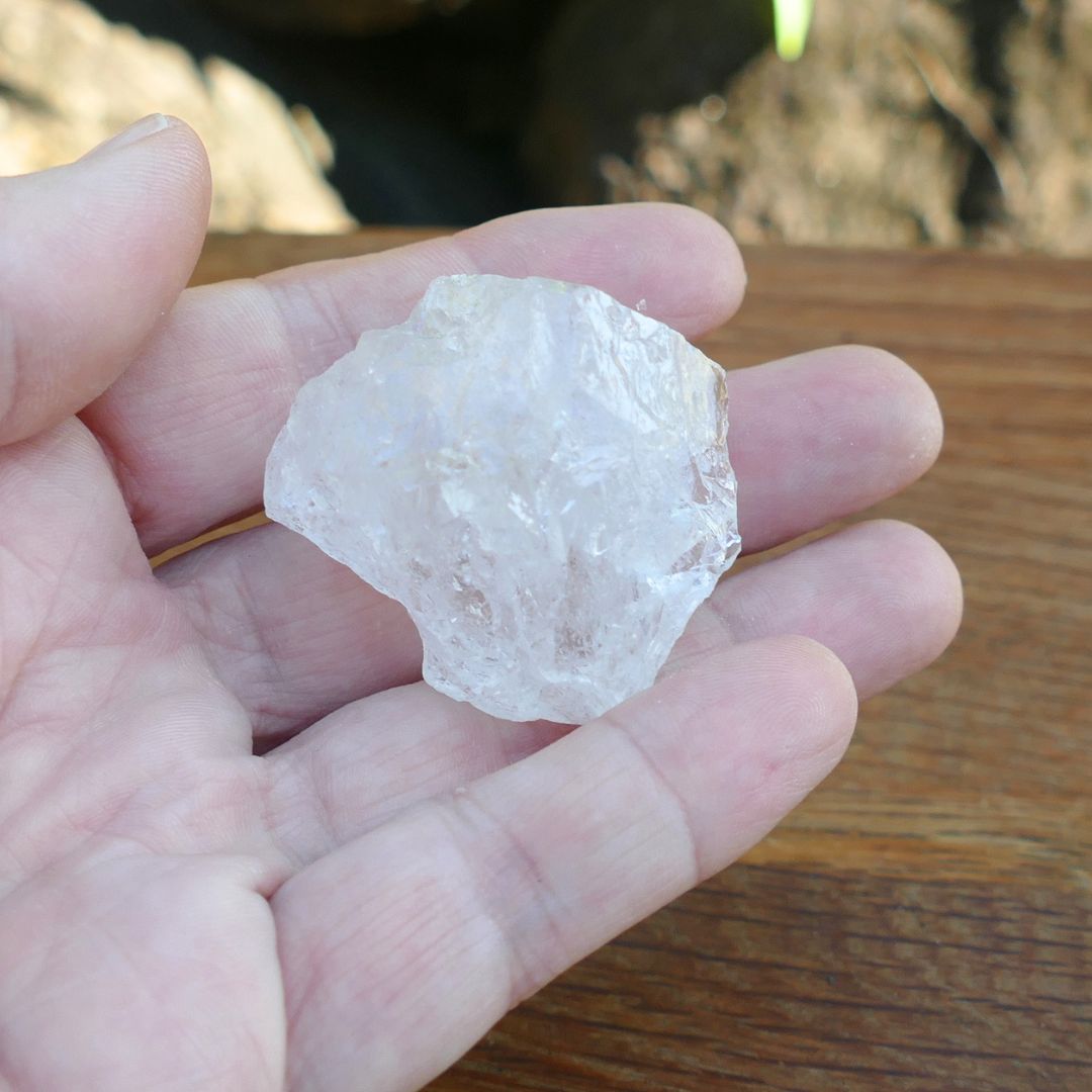 clear quartz natural chunks