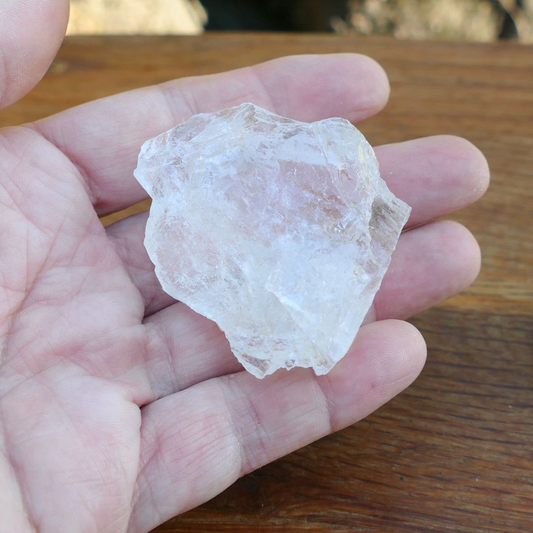 clear quartz natural chunks
