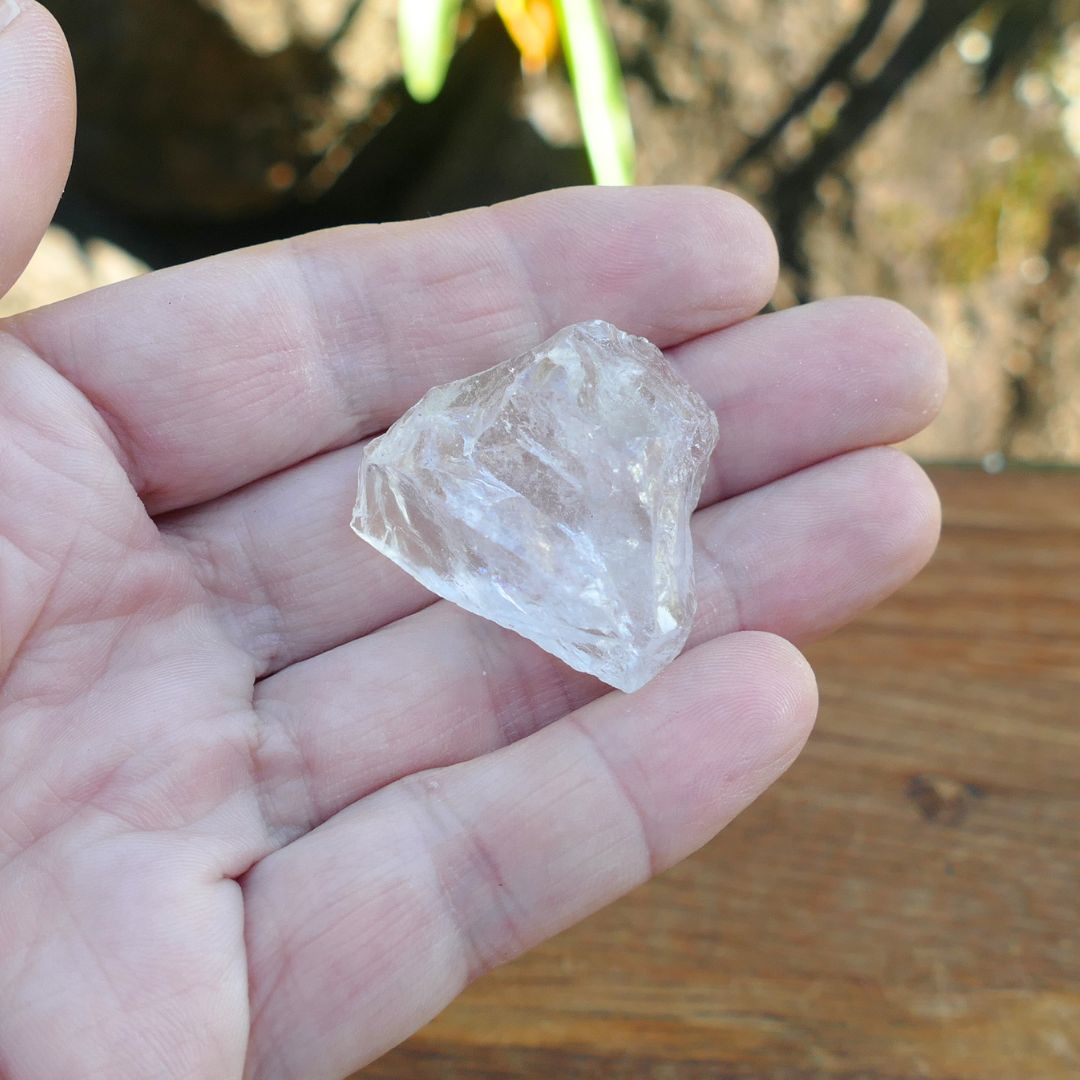 clear quartz natural chunks