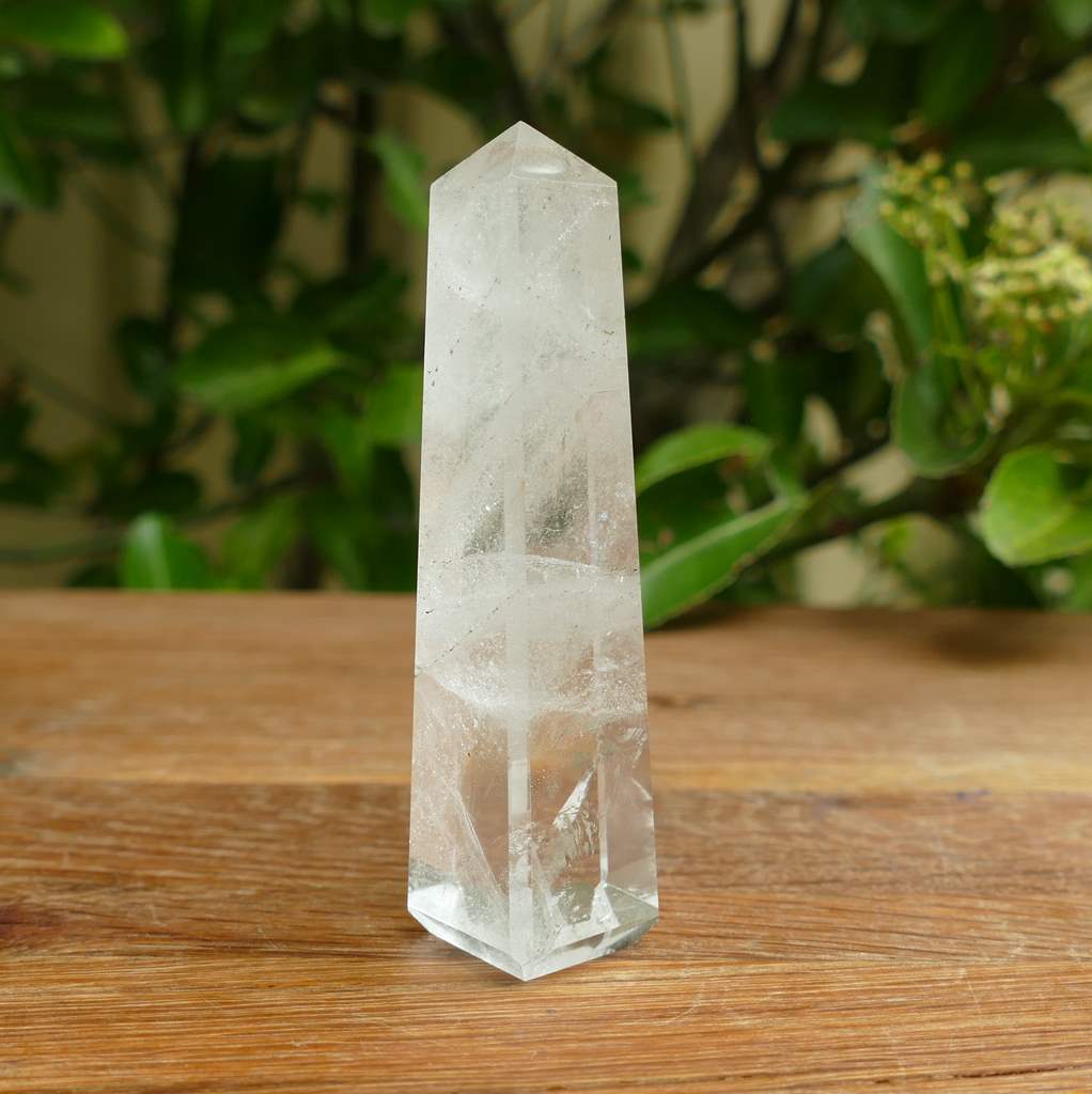 clear quartz obelisk