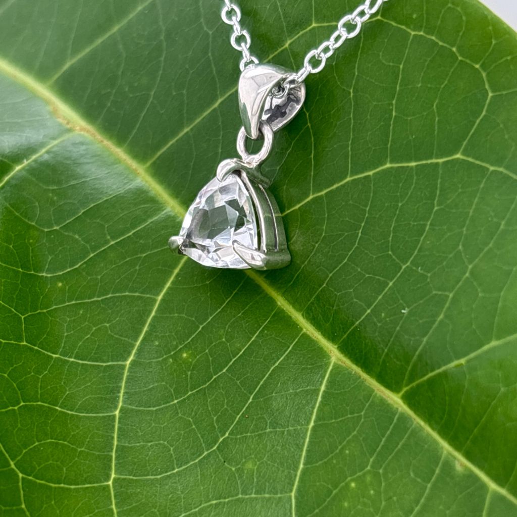 clear quartz pendant
