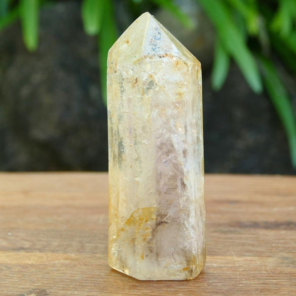 Clear Quartz Point with Natural Inclusions