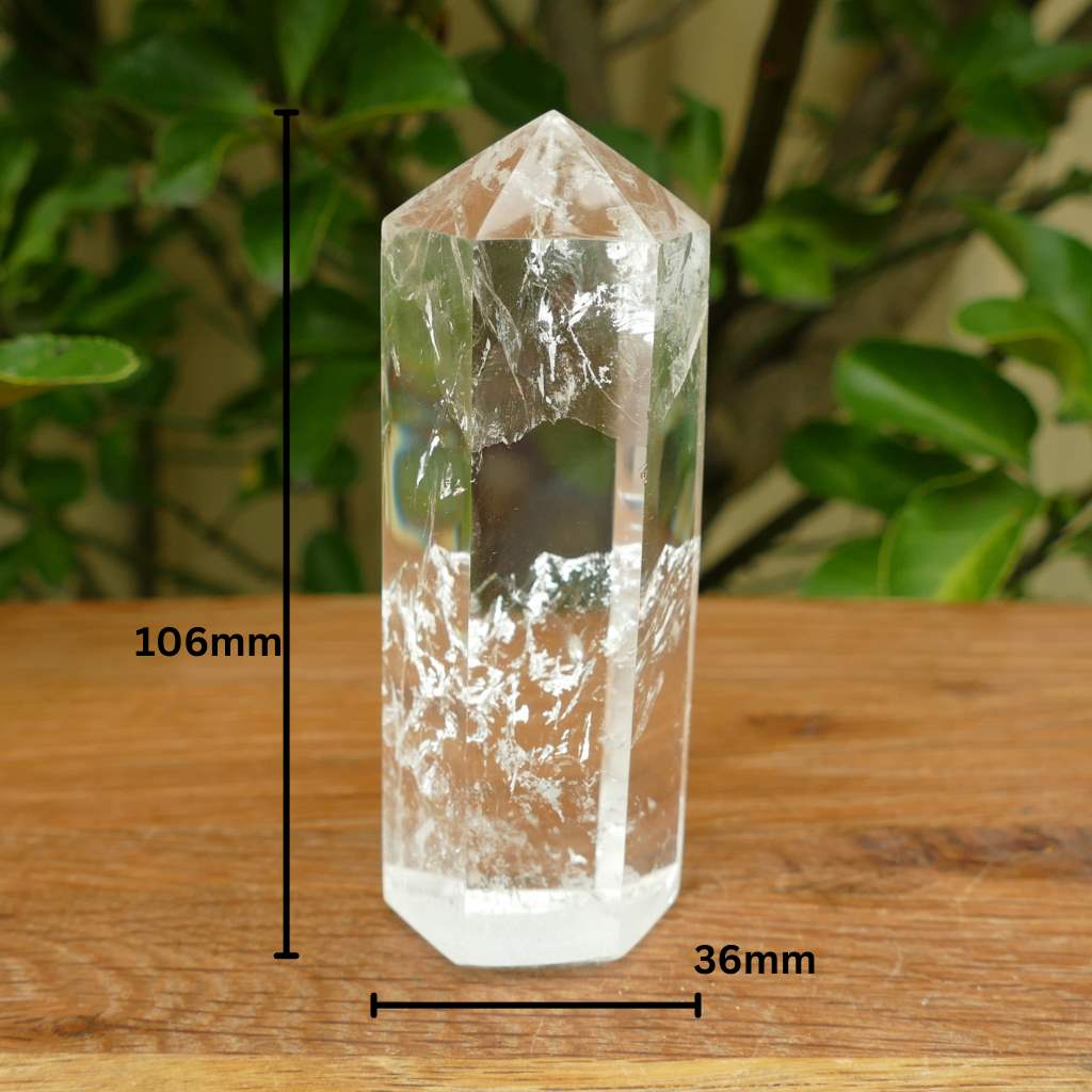 clear quartz polished point