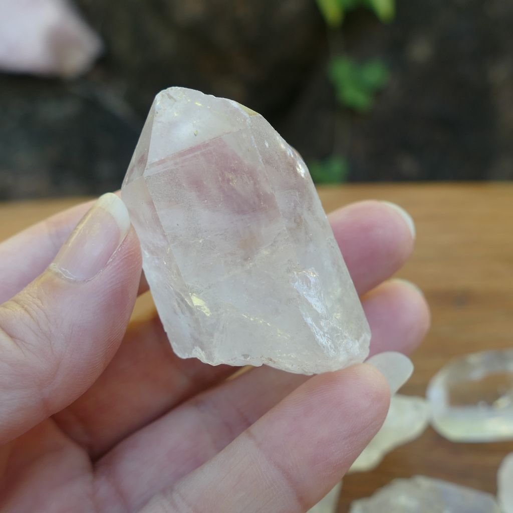 clear quartz rough natural points