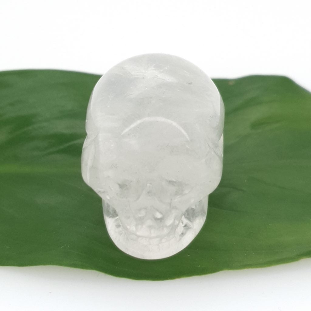 clear quartz crystal skull