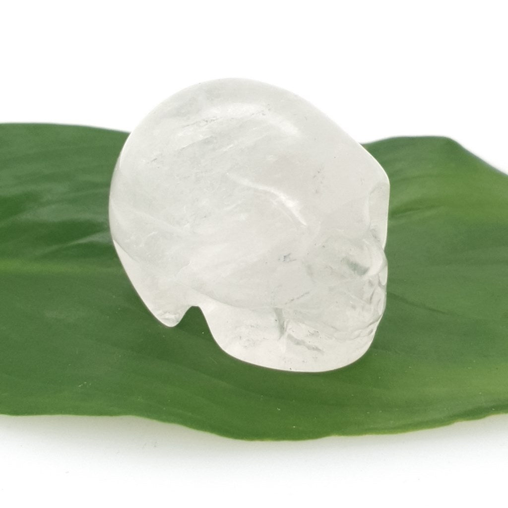 clear quartz crystal skull