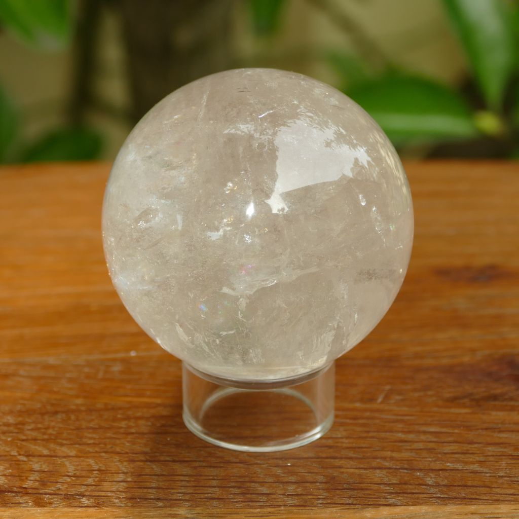 clear quartz crystal sphere