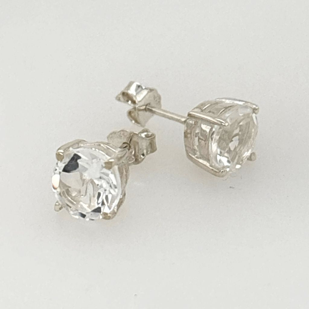 Clear Quartz Earrings Stud | Earth Inspired Gifts