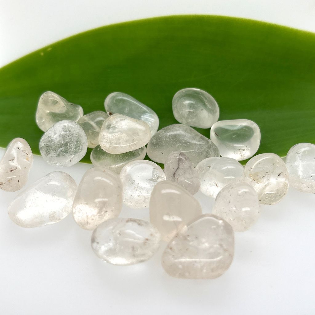 Tumbled Clear Quartz Stones 20mm | Clear Quartz Tumbles