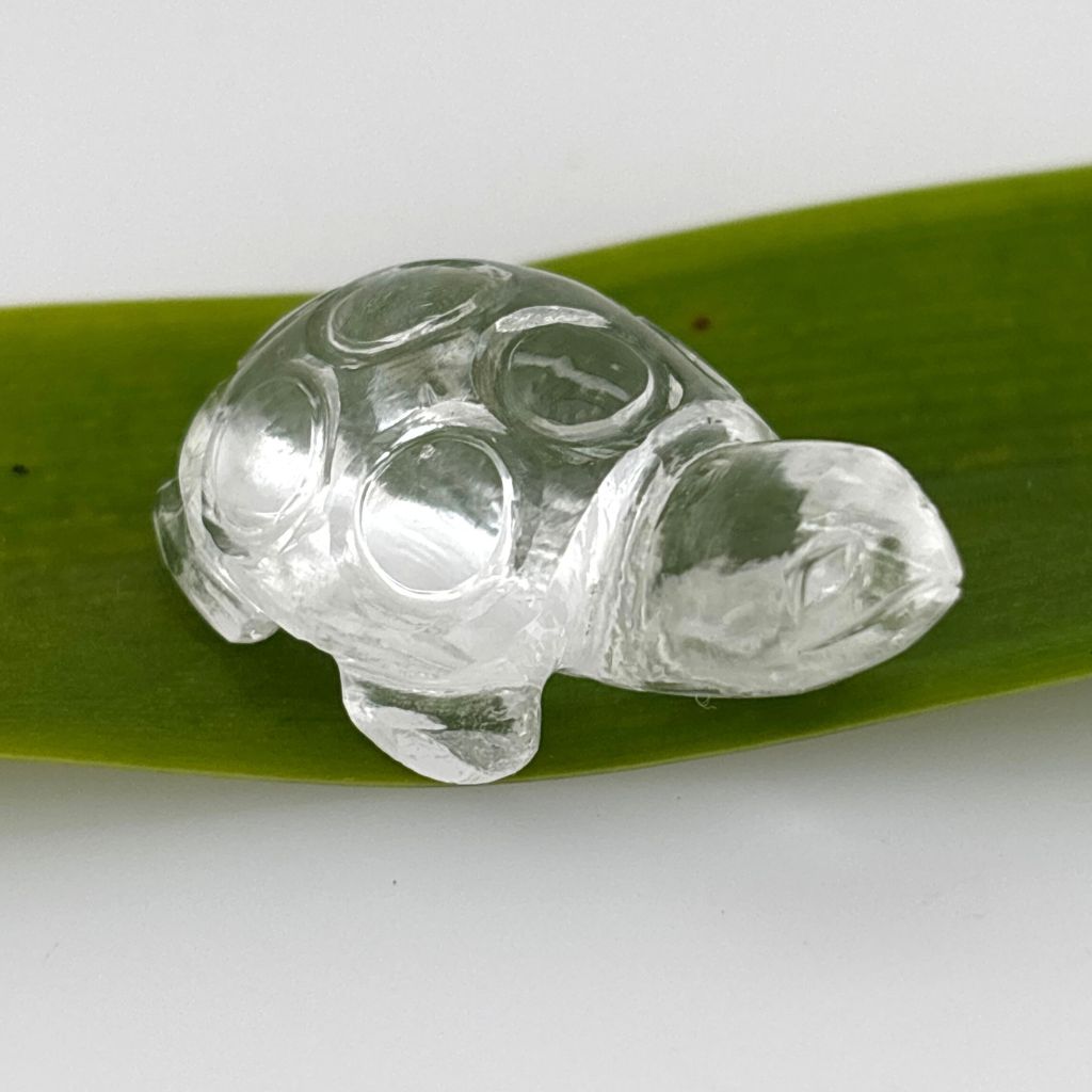 clear quartz crystal turtle