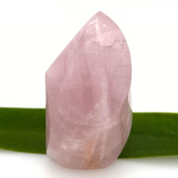 Rose Quartz Crystal Flame Beautifully Polished | Earth Inspired Gifts