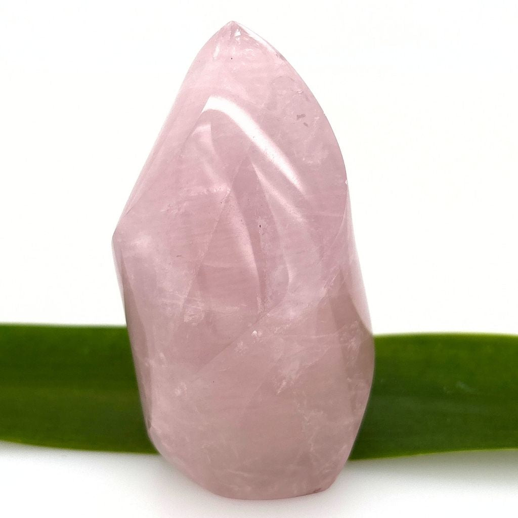 Rose Quartz Crystal Flame Beautifully Polished | Earth Inspired Gifts