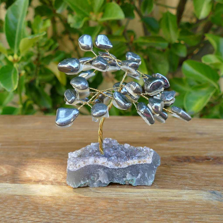 hematite crystal gem trees