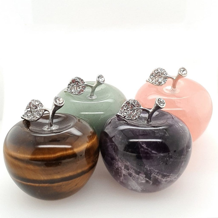 crystal gemstone apples