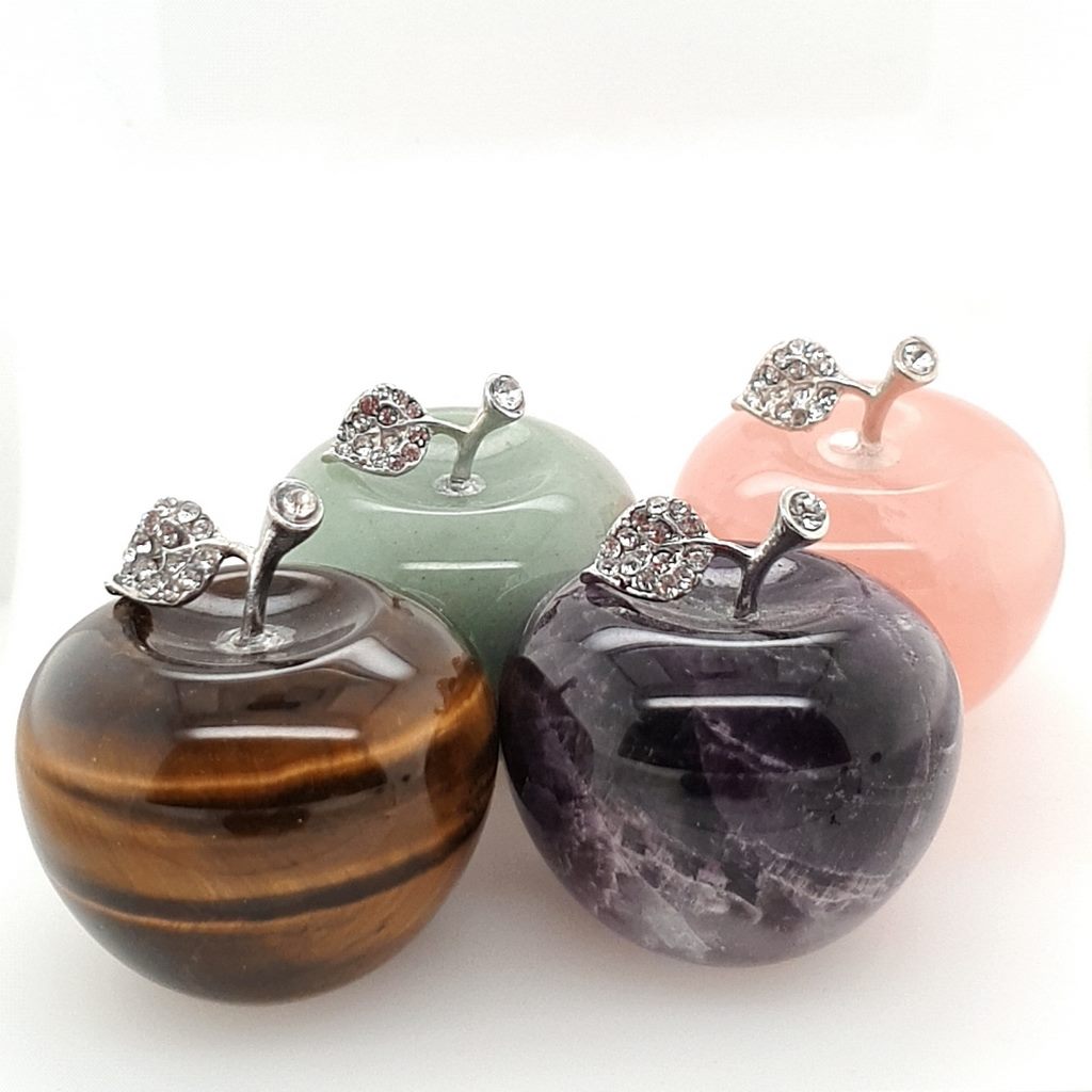 crystal gemstone apples