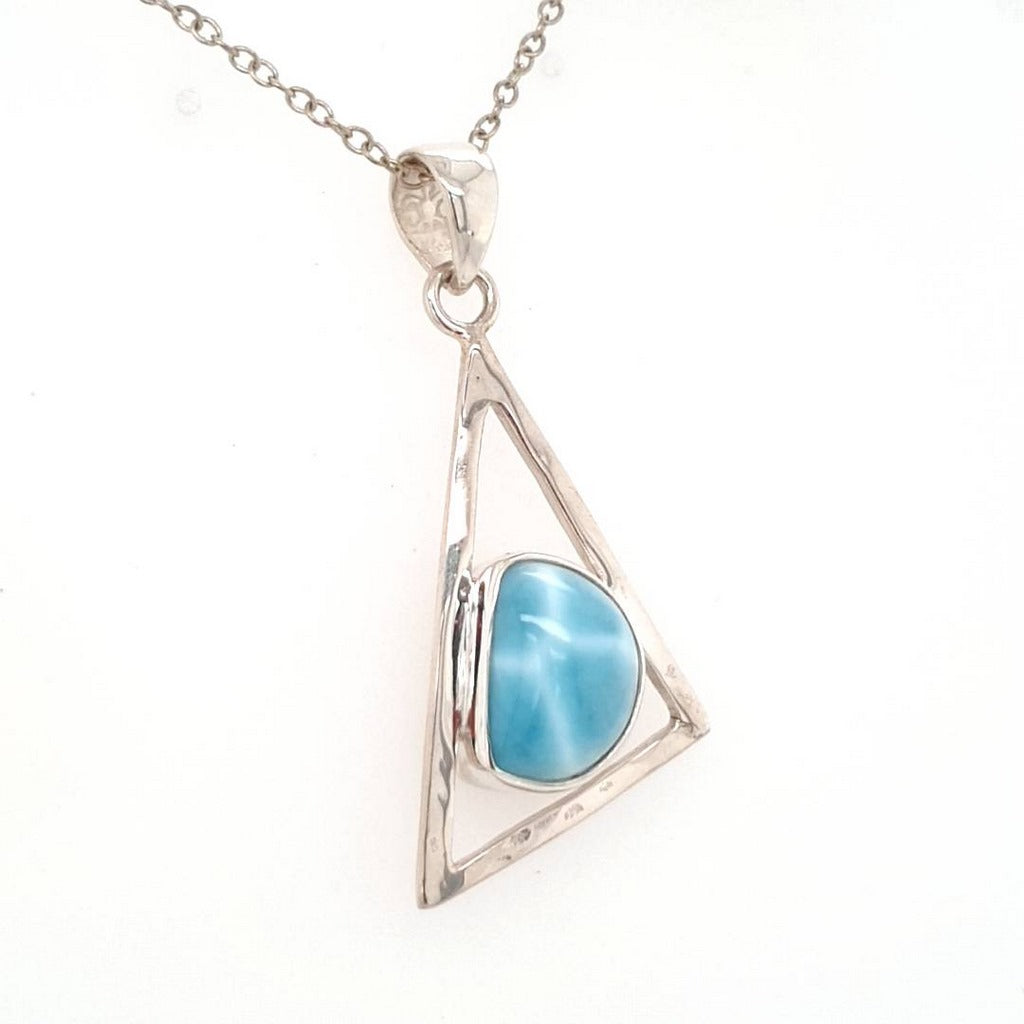 larimar crystal pendant