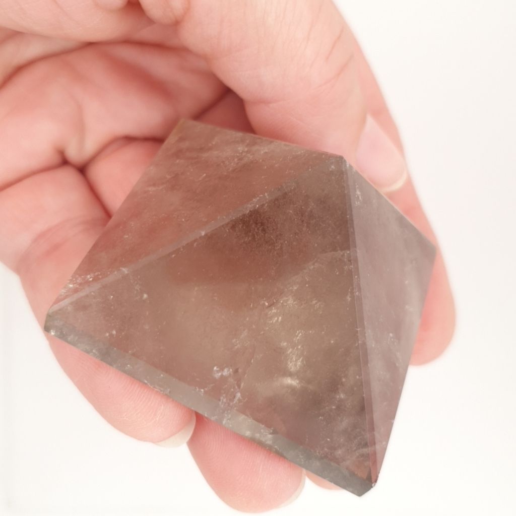 smoky quartz crystal pyramid