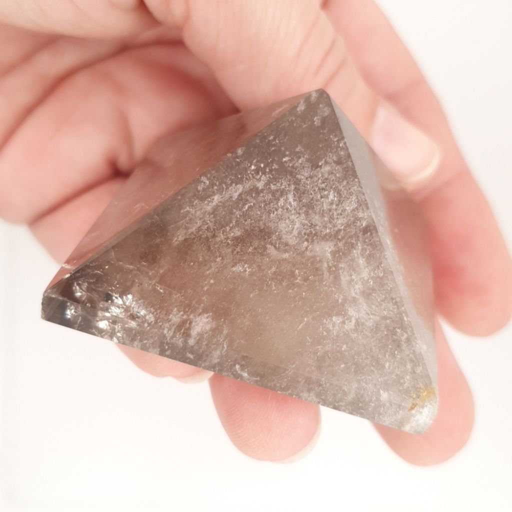 smoky quartz crystal pyramid