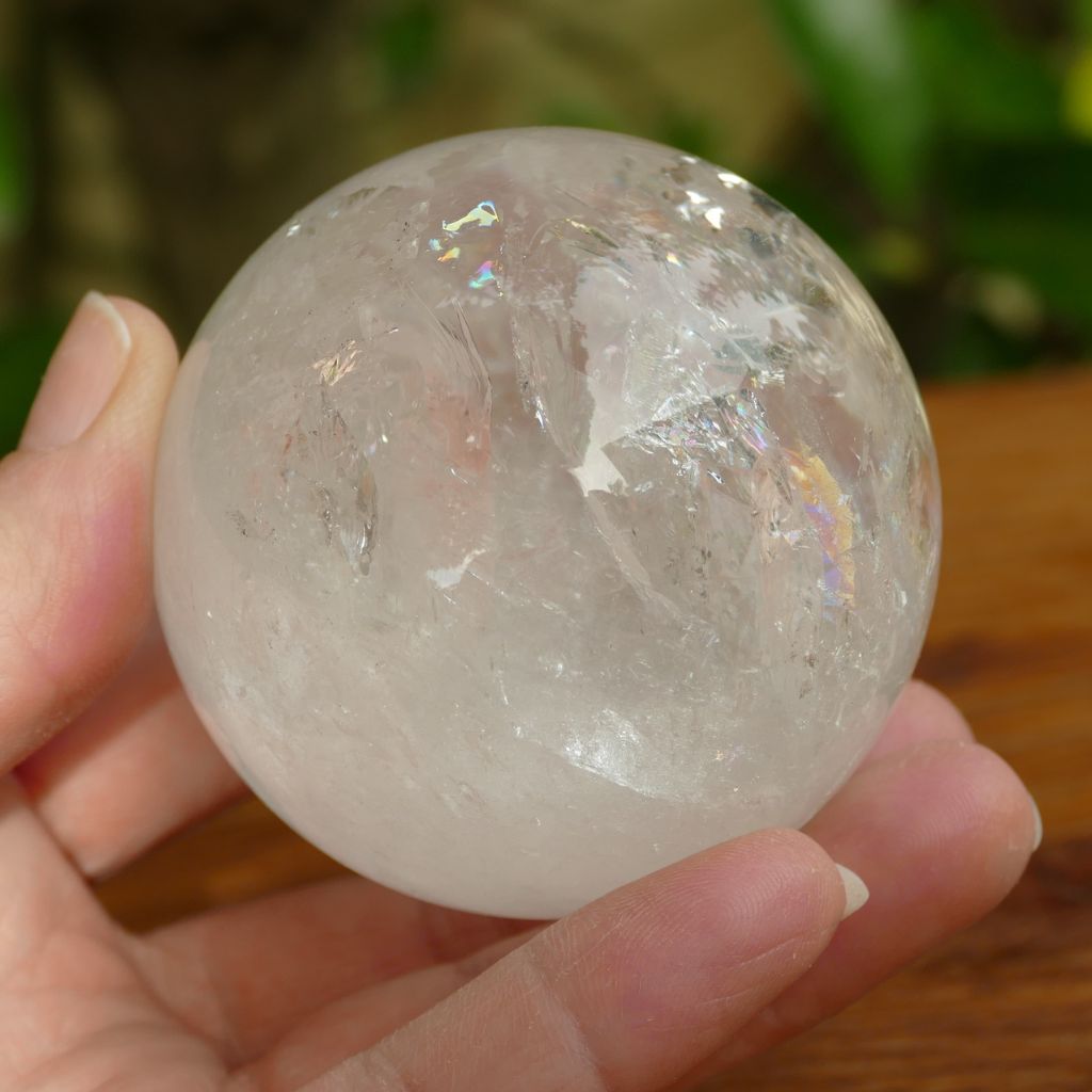 crystal sphere clear quartz