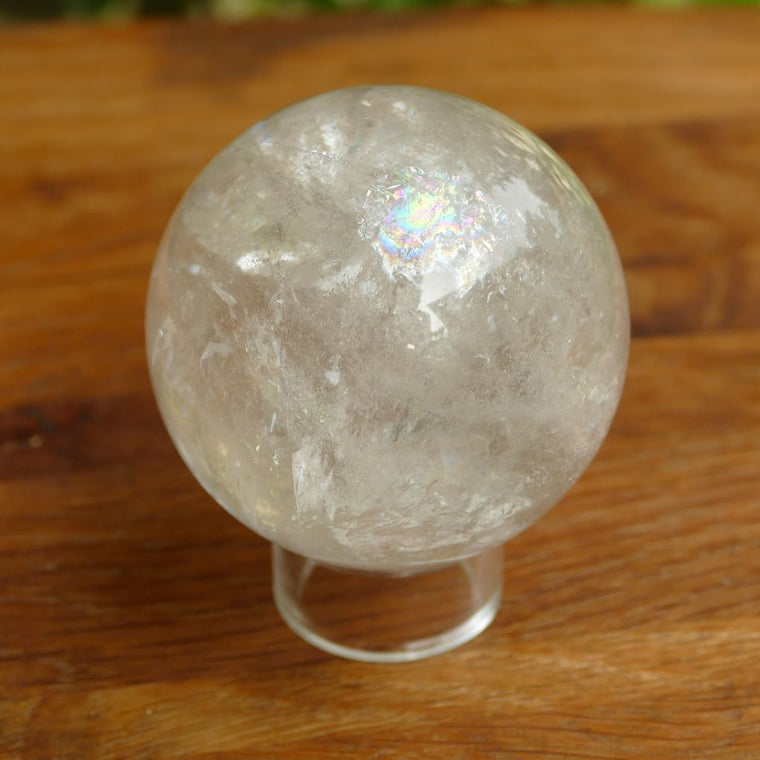 crystal sphere clear quartz