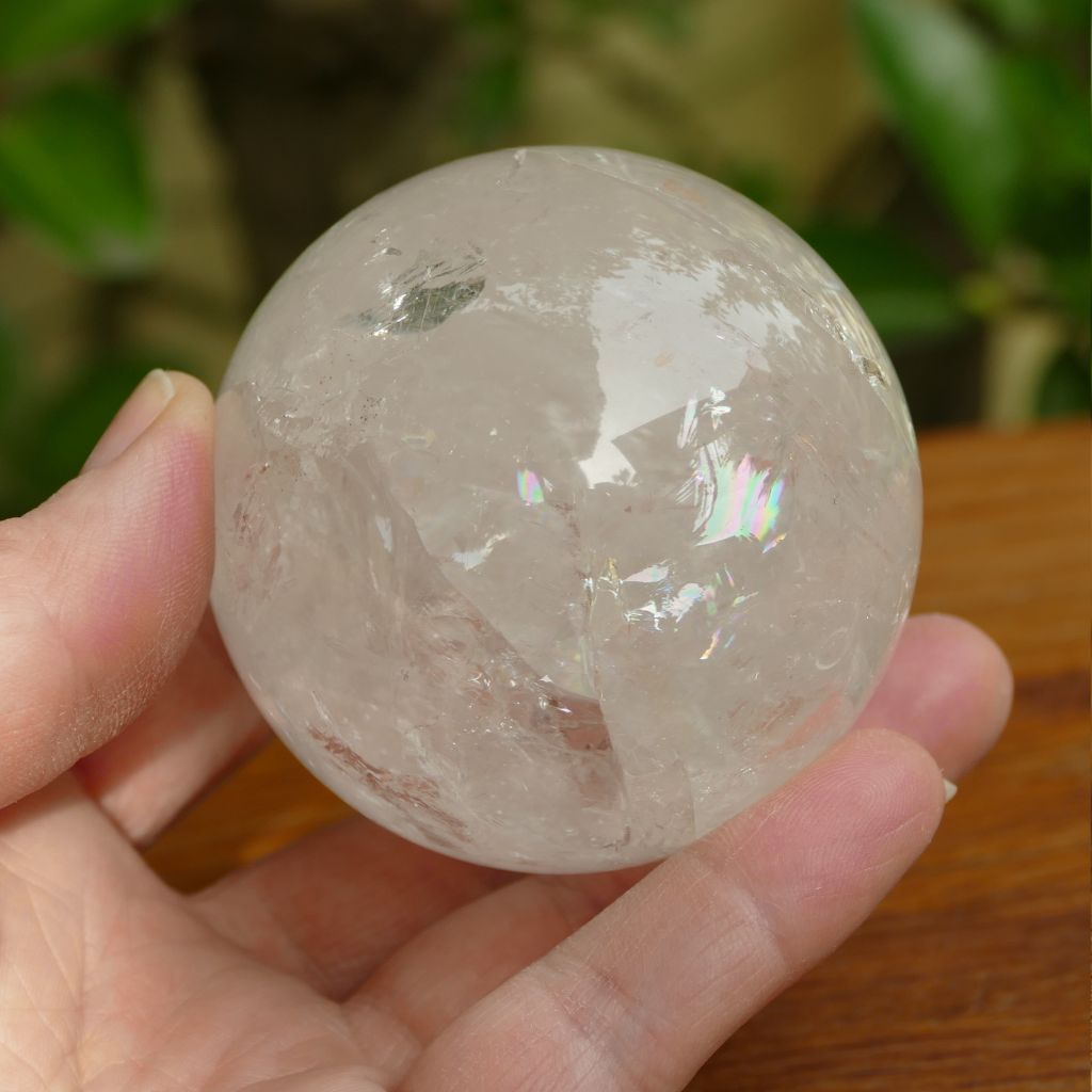 crystal sphere clear quartz