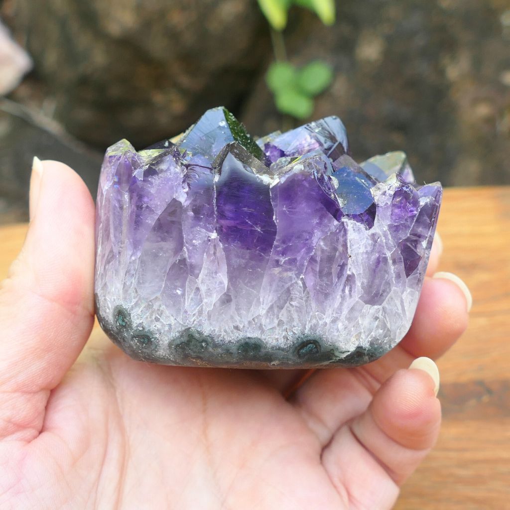 amethyst heart cluster