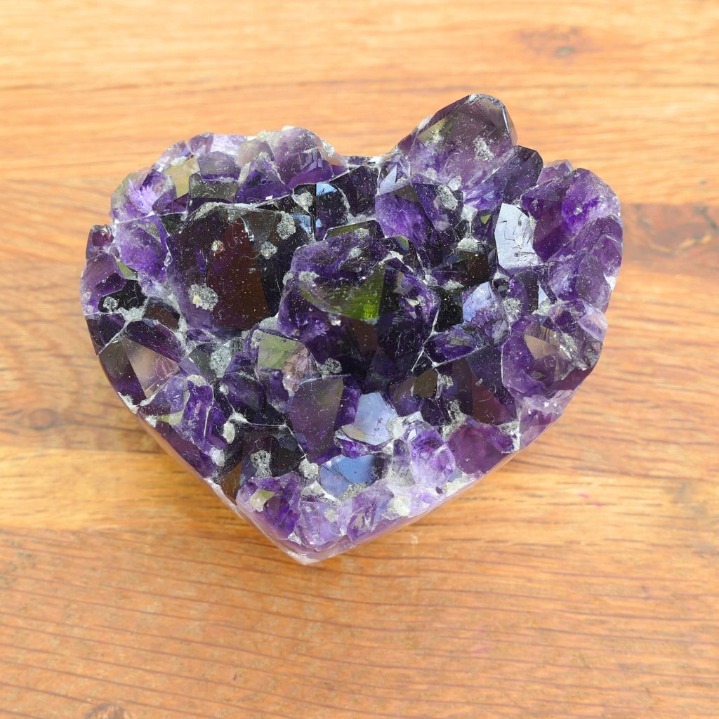 amethyst heart cluster
