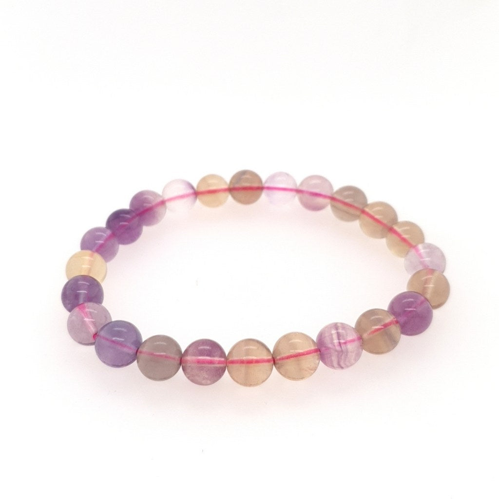 fluorite bead bracelet
