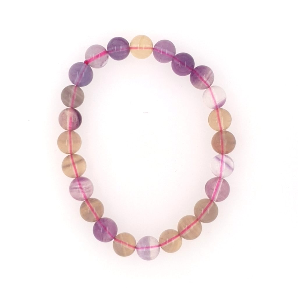 fluorite bead bracelet