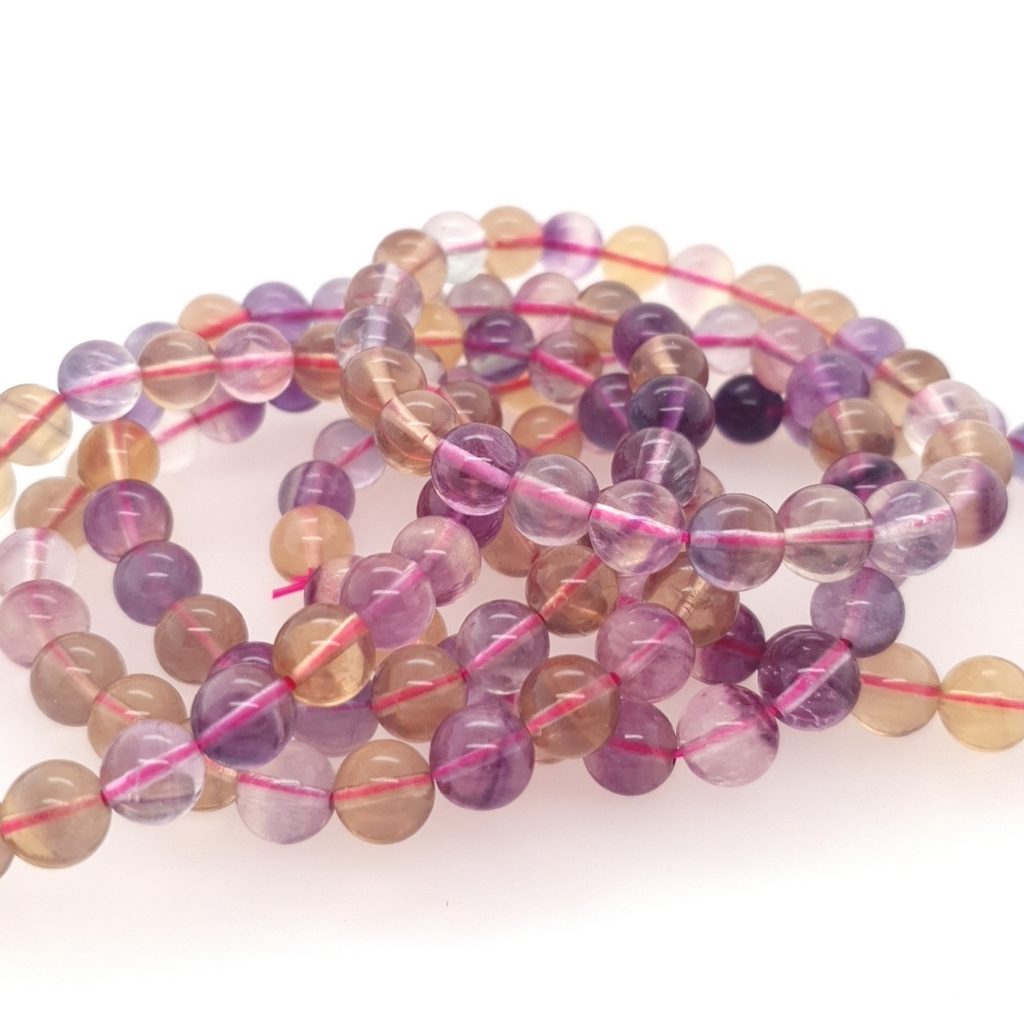 fluorite bead bracelet