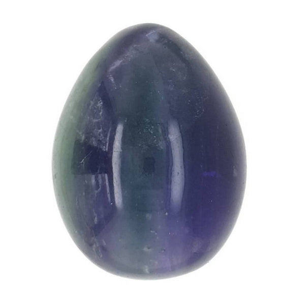 Crystal Egg Fluorite Stone - Polished Gemstone Egg for Healing Massage Reiki