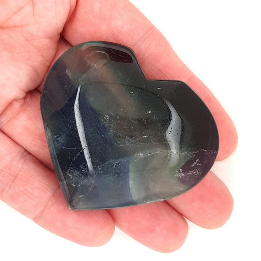 fluorite crystal hearts