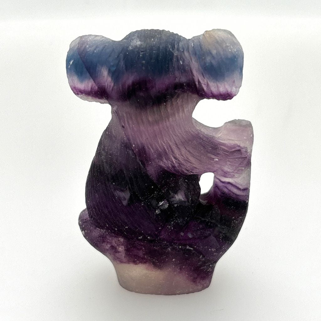 fluorite carved crystal koala