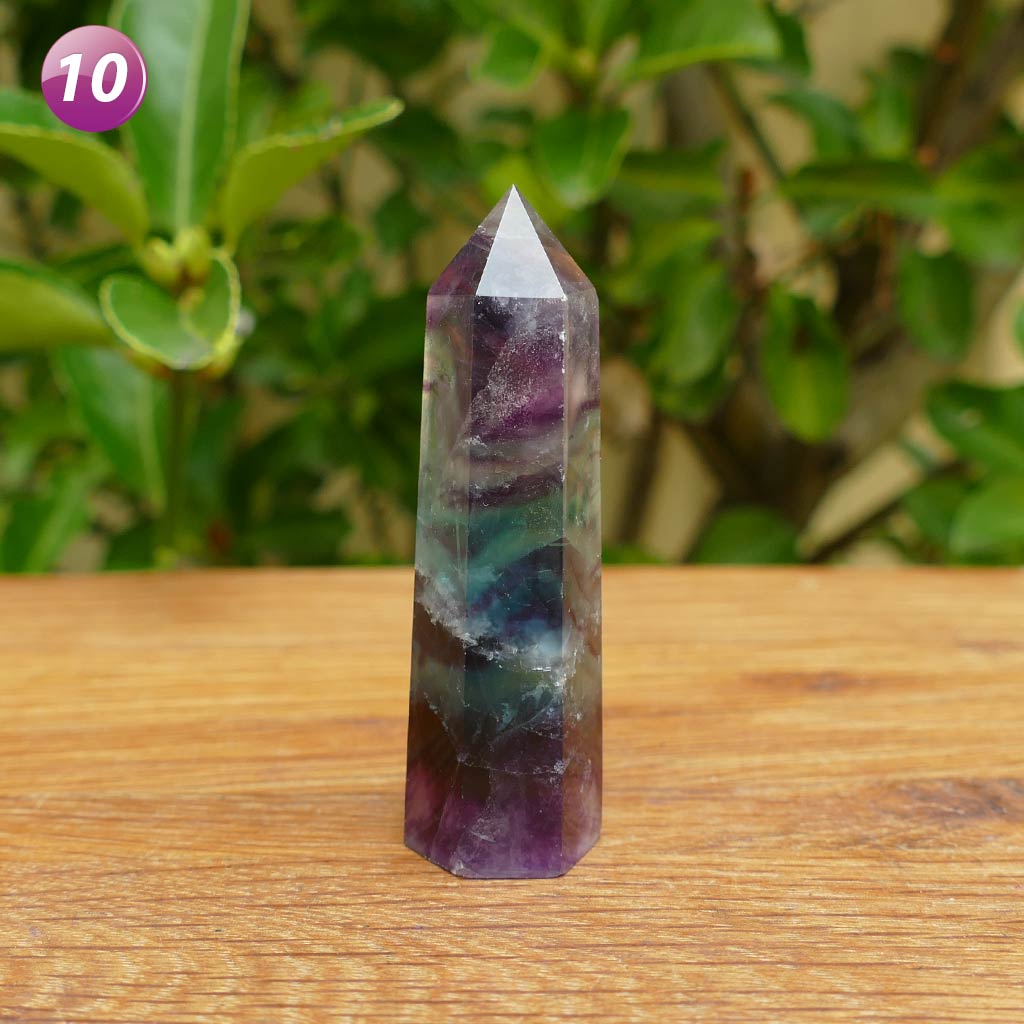 fluorite crystal point