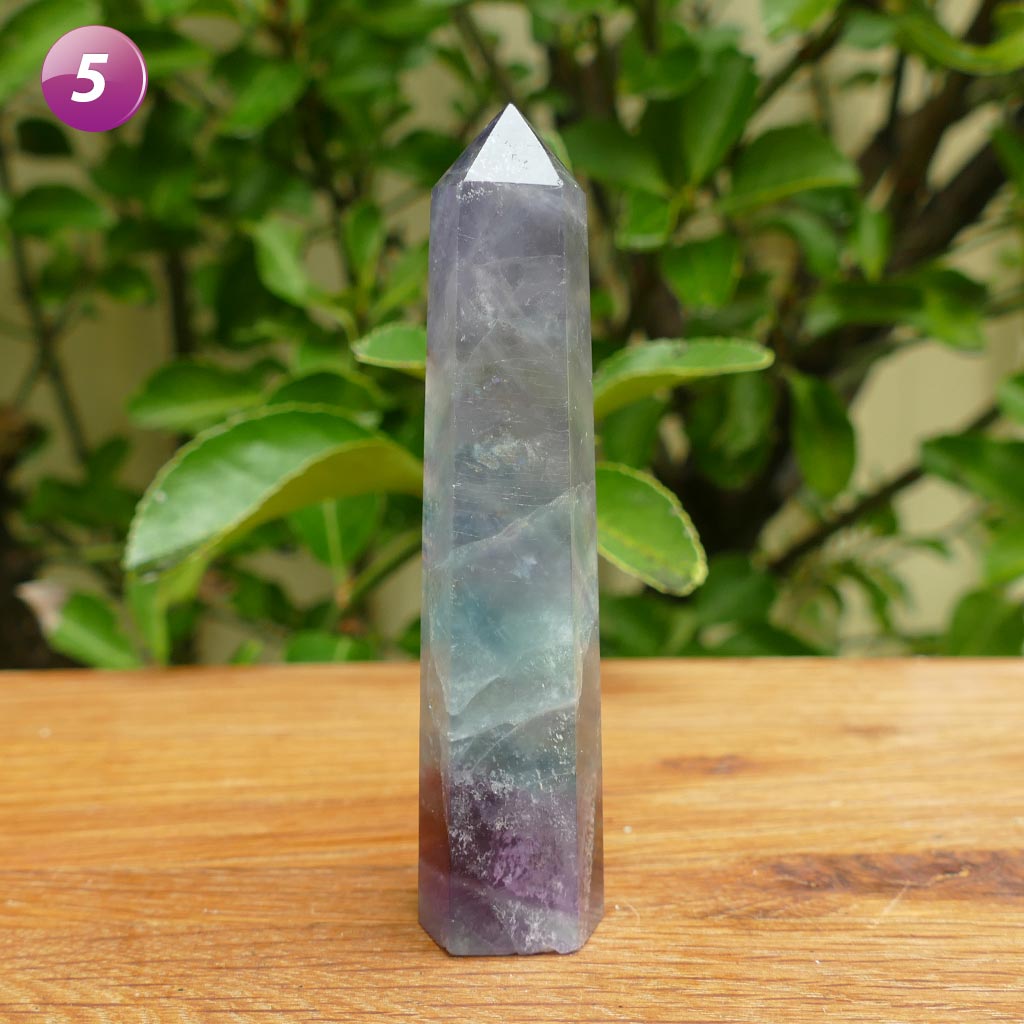 Fluorite Crystal Points - Green Fluorite & Rainbow Fluorite